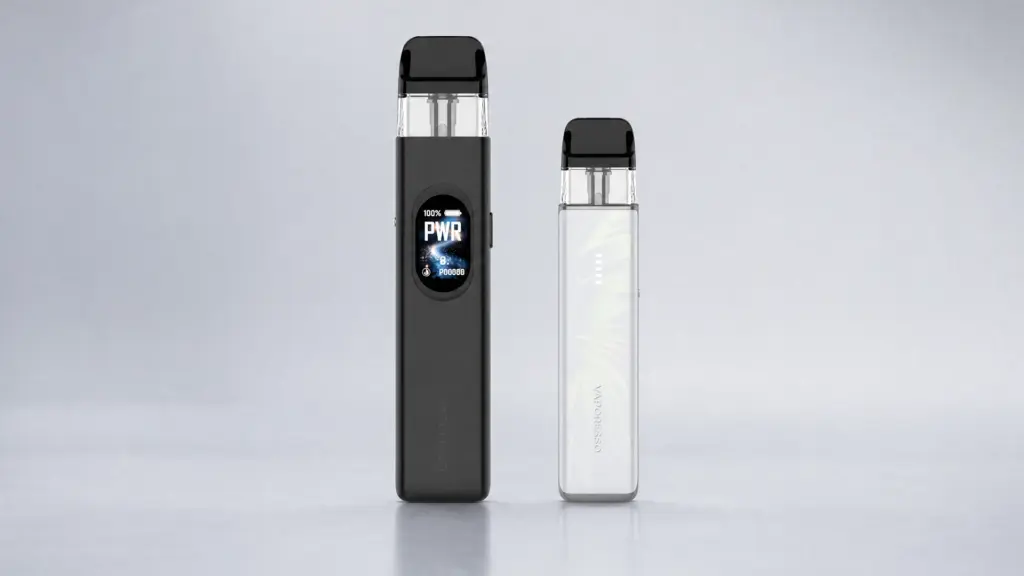 Vaporesso XROS 6 und XROS 6 Mini Pod-Systeme nebeneinander im Groessenvergleich